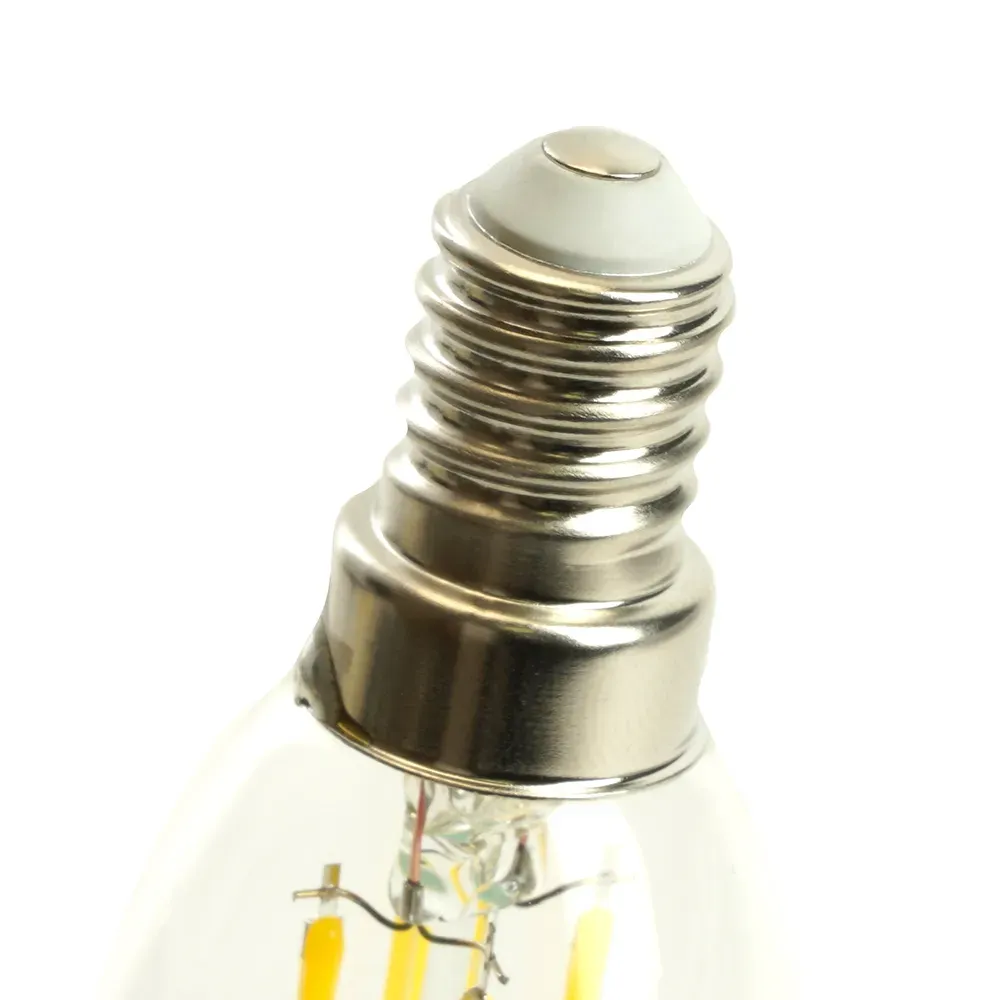 Лампа светодиодная LED 6вт Е14 теплый свеча FILAMENT Feron.PRO