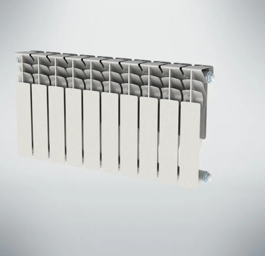 Радиатор алюминиевый секционный 350/100/10 боковое подключение НРЗ БП-00014382