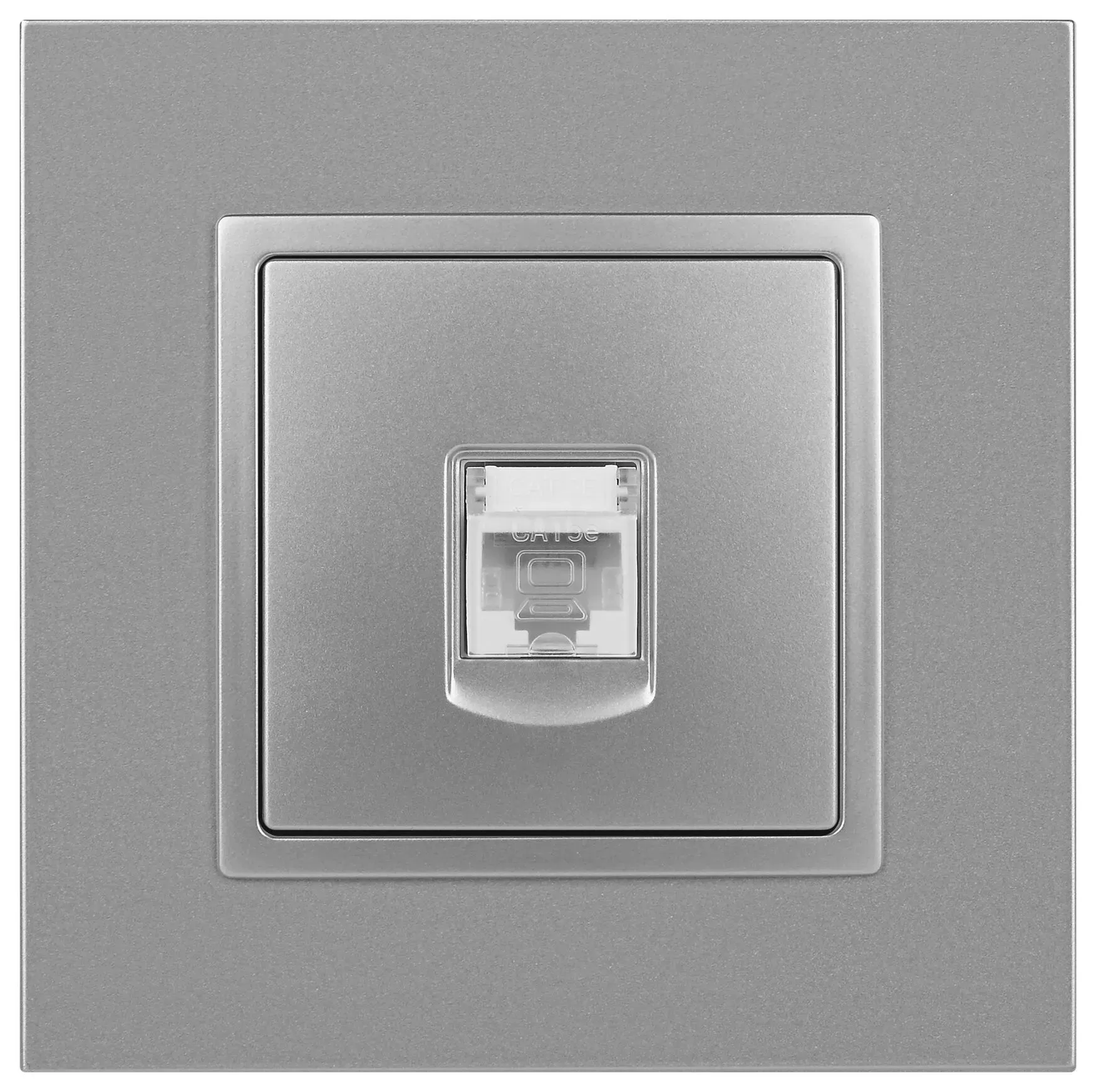 Розетка RJ45, Эра Elegance, алюминий, 14-3107-03 Б0034304
