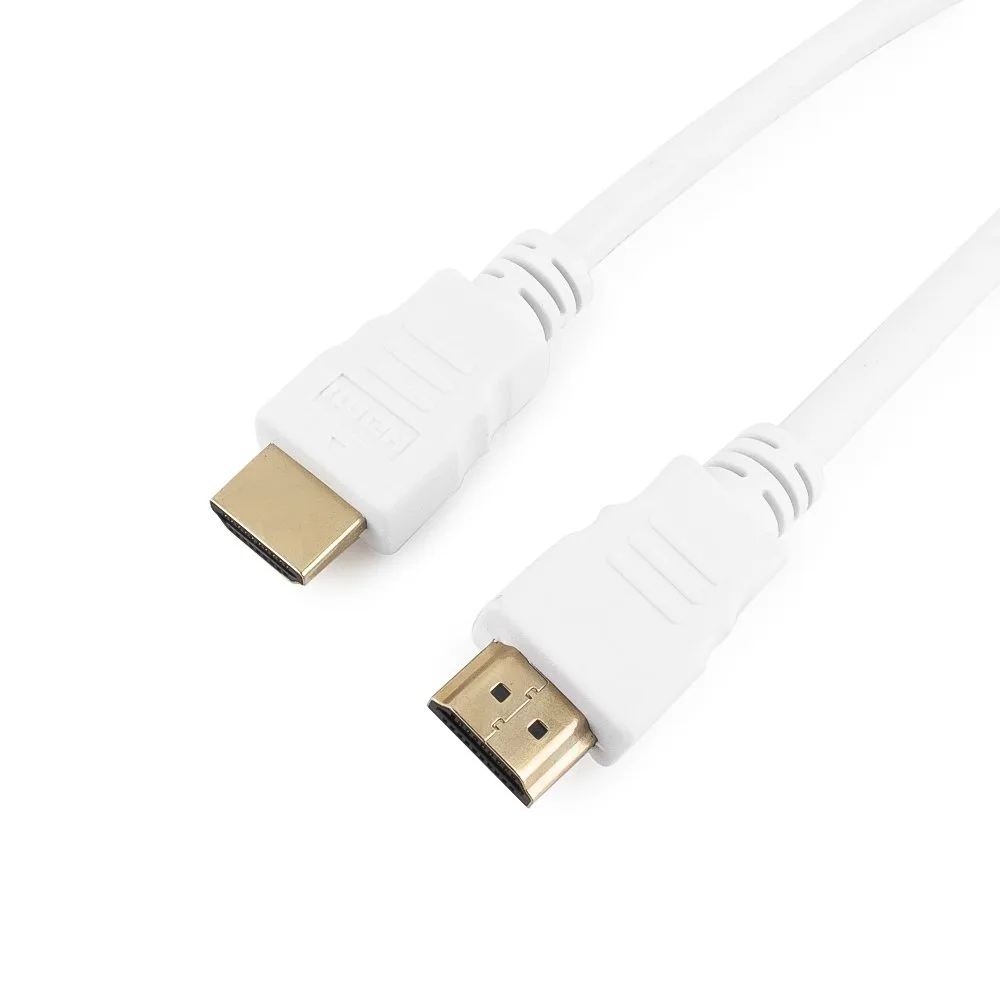Кабель HDMI Cablexpert CC-HDMI4-W-10, 3м, v2.0, 19M/19M, белый, позол.разъемы, экран, пакет