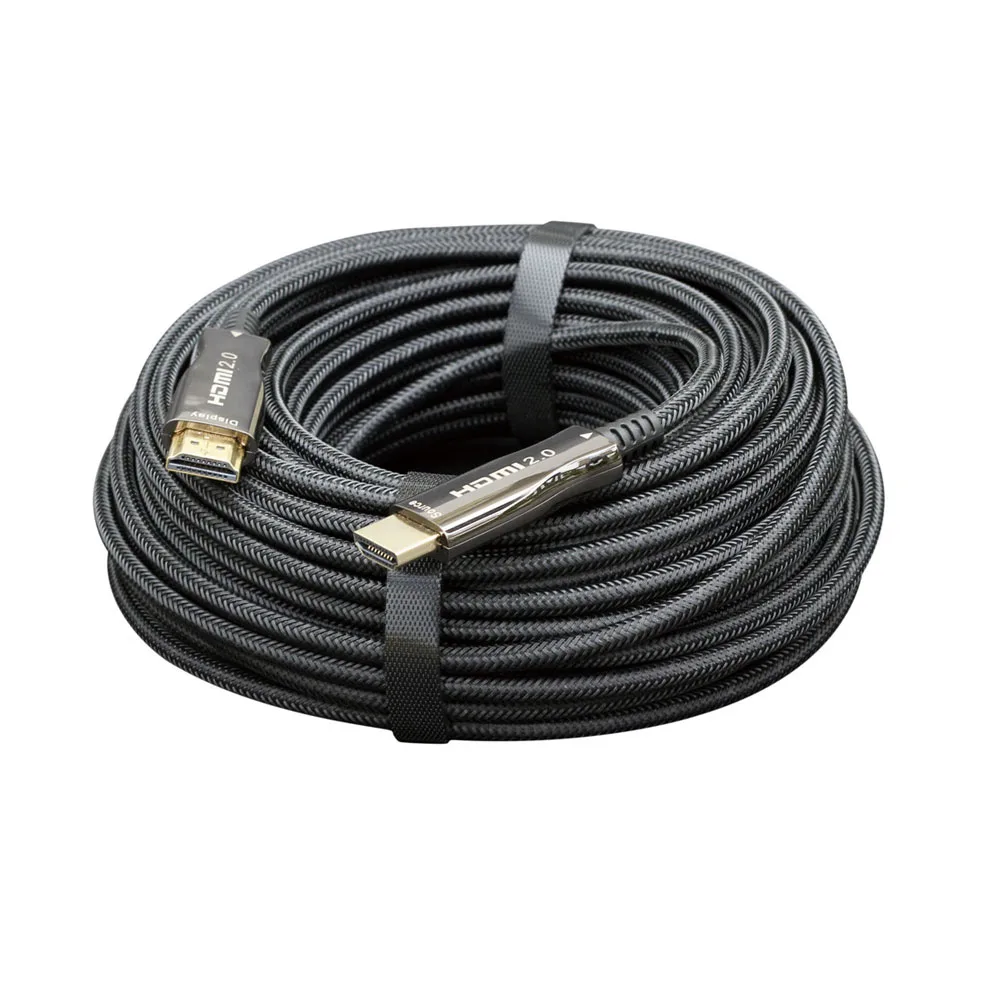 Активный оптический кабель HDMI Cablexpert, 50м, v2.0, 19M/19M, AOC Premium Series, позол.разъемы, экран, коробка CCBP-HDMI-AOC-50M
