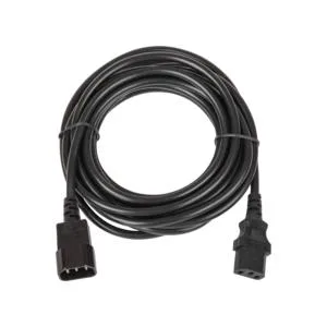 Кабель питания разъем C14 IEC 60320/ разъем C13 IEC 60320 3х0.75кв.мм 250В 6А 5м черн. NIKOMAX TLK-PCM06-050
