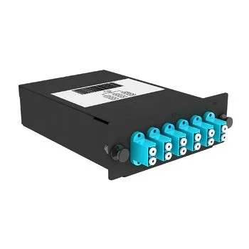 Cabeus FO-OM3-1x12MPO(m)/U-12xLC/U-А-BK Кассета кроссовая 1 разъем MPO/UPC (male) 50/125 OМ3, на 12 LC/UPС (6 DLC/UPC), черный fo-om3-1xmpo(m)/u-12xlc/u-а-bk