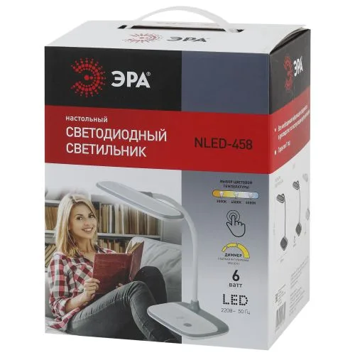 Светильник настольный светодиодный черный NLED-458-6W-BK
