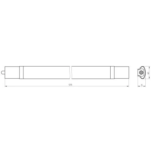Светильник светодиодный SPP-3-40-6K-M IP65 1200х60мм 36Вт 3060Лм Ra>80 6500K мат (20/240)