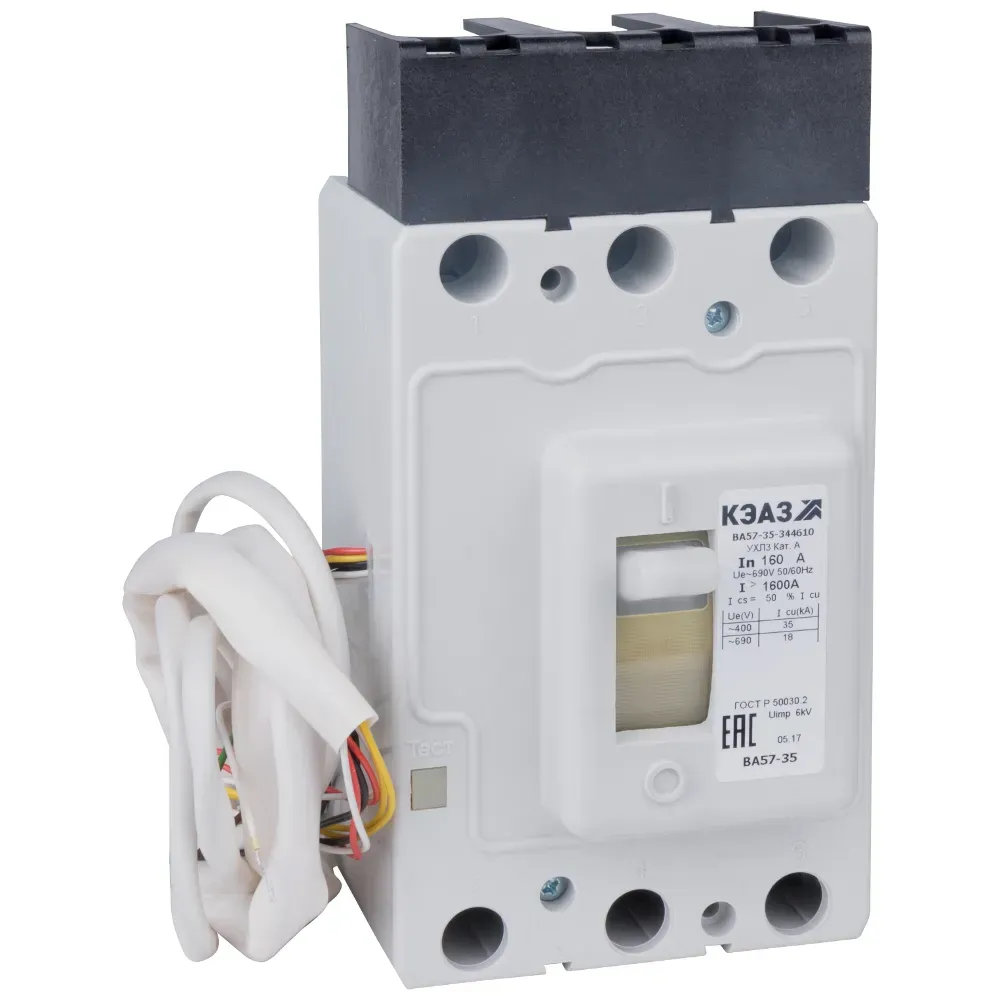 Выключатель автоматический ва57-35-641810-200а-2500-440dc-нр230ac/220dc-ухл3- КЭАЗ 253798