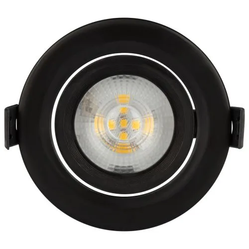 KL LED 22A-5 4K BK Точечные светильники Светильник светодиодный круглый поворотн. LED SMD 5W 4000K, черный