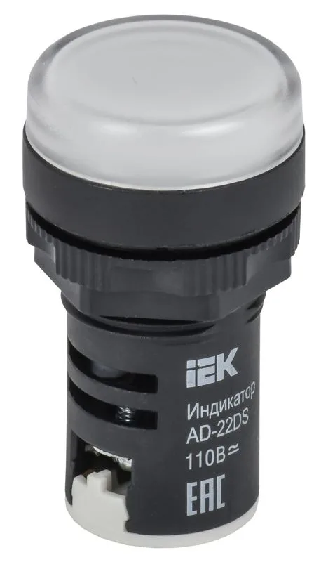 Лампа AD22DS LED матрица d22 мм белый 110В AC/DC IEK BLS10-ADDS-110-K01