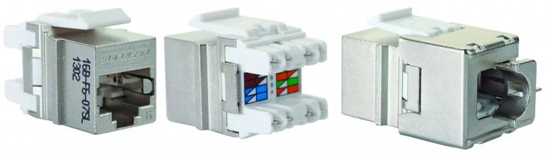 Модуль универсальный Eurolan, keystone, 1хRJ45, кат. 6, экр., цвет: серебристый, (16B-F6-07SL)