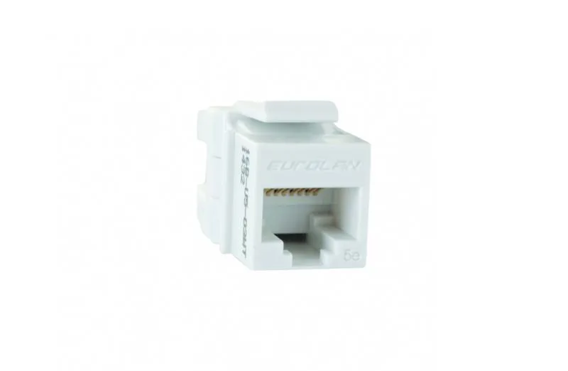 Модуль универсальный Eurolan, keystone, 1хRJ45, кат. 5е, неэкр., цвет: белый, (16B-U5-03WT)