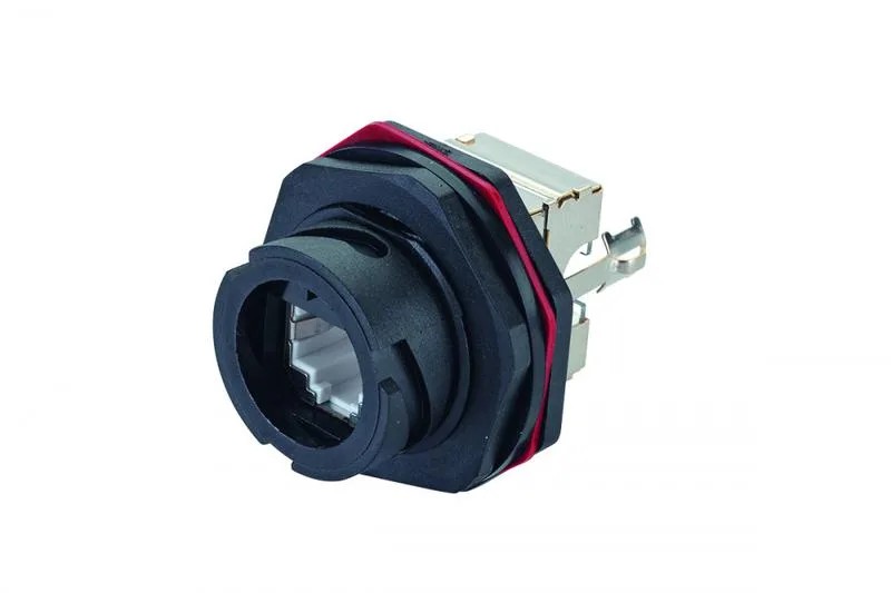 Модуль универсальный Eurolan, industrial, 1хRJ45, кат. 6, экр., цвет: чёрный, (16B-F6-67BL)