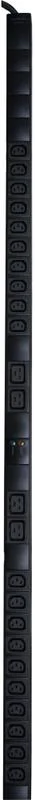 Блок силовых розеток Eurolan, вертикальный, неуправляемый, IEC 60320 С13 х 20, IEC 60320 С19 х 4, вход IEC 320 C13, шнур 3 м, 36U, 1592х44х80 мм (ВхШхГ), 32А, чёрный 60A-63-15-24BL