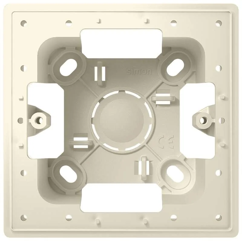 Коробка монтажная для накладного монтажа 1 модуль, слоновая кость SIMON 2400751-031