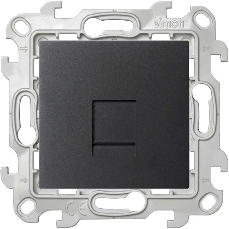 Розетка RJ45 кат 5e UTP, графит SIMON 2410598-038