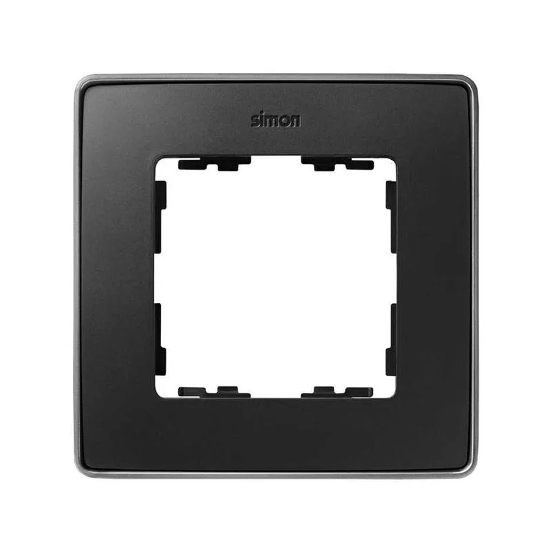 Рамка 1 пост графит основание алюминий SIMON 8201610-240