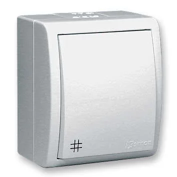 15 Aqua Выключатель проходной с 3-х мест (перекрёстный) IP54 10А 250В винтовой зажим S15A белый SIMON 1594251-030