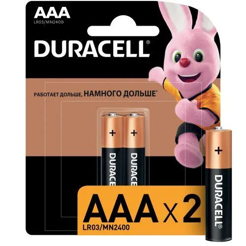 Элемент питания LR03-2BL BASIC CN (24/96/14592) Duracell б0026812