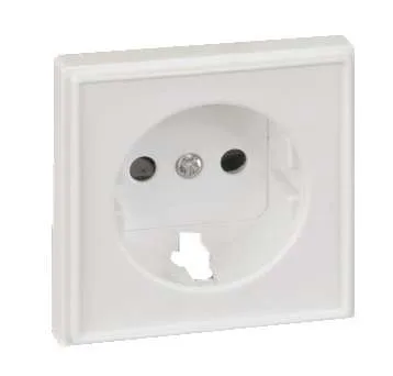 Накладка розетки с заземлением, Scudo, серый SIMON 2705041-063