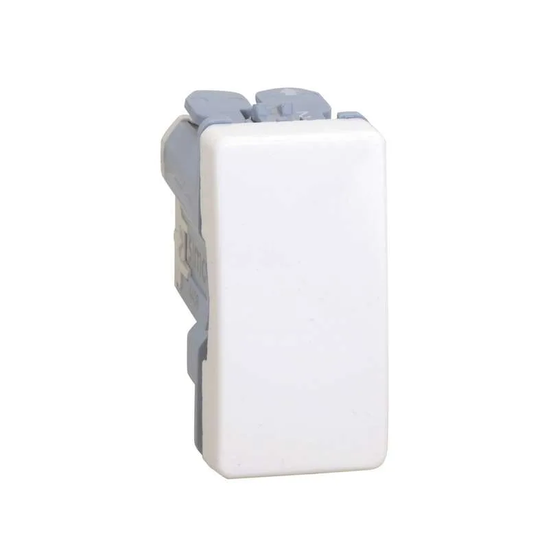 Кнопка клавишная узкая, 10А 250В, S27, сл.кость Simon 27659-61