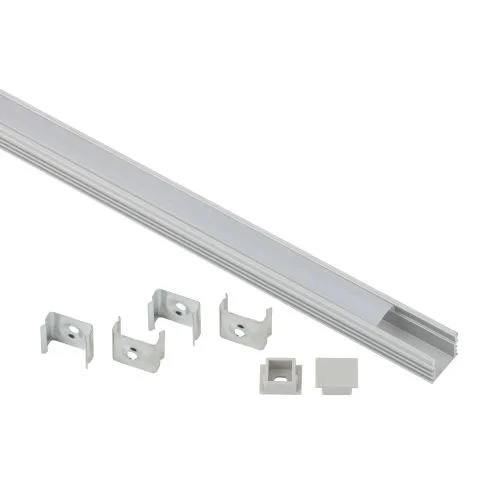 Комплект с накладным анодированным профилем CAB26116х12мм, 2 м ЭРА Б0039462
