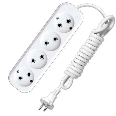 Удлинитель 4х2м Е-204 ПВС 2х1 UNIVERSAL 9634266