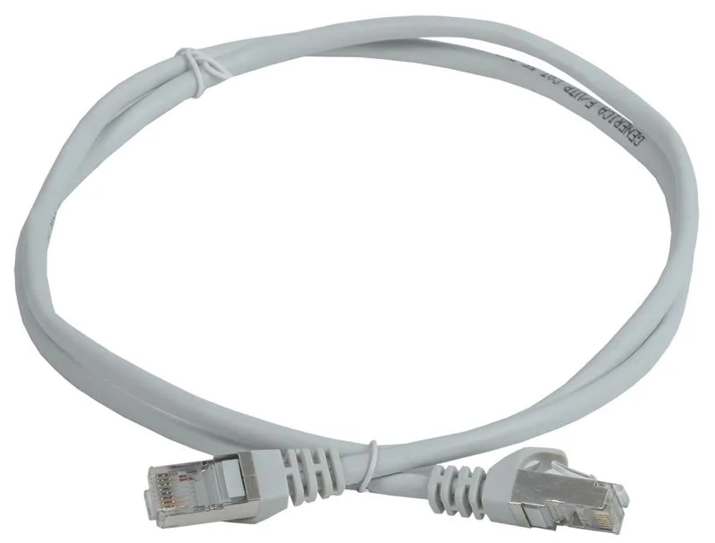 Патч-корд категории 5Е FTP 1м серый GENERICA ITK PC01-C5EF-1M-G