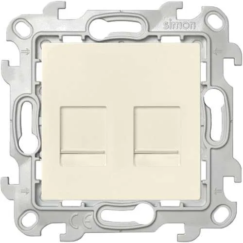 Розетка 2хRJ45 кат 5е UTP, слоновая кость SIMON 2450593-031