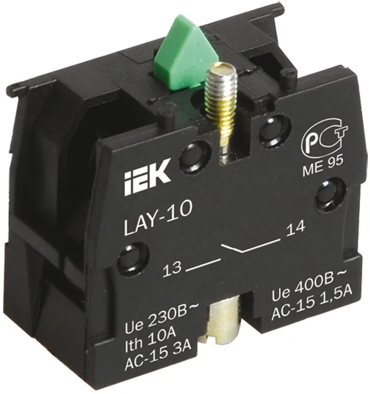 Блок контактный 1з для серии LAY5 IEK BDK21