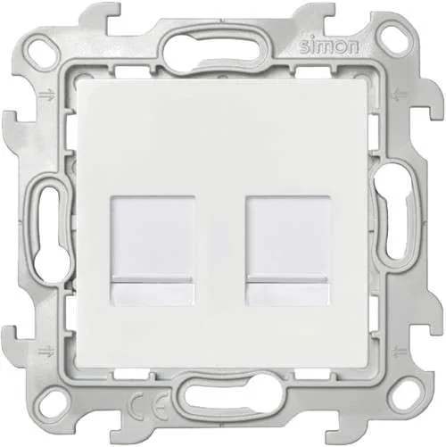 Розетка 2хRJ45 кат 5е UTP, белый SIMON 2450593-030