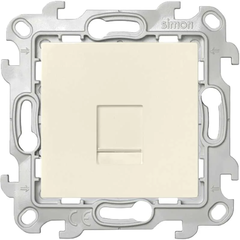 Розетка телефонная RJ11, слоновая кость SIMON 2410480-031
