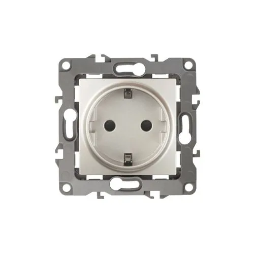 Розетка 2P+E Schuko, 16A-250В, б.л., Эра12, перламутр, 12-2001-15 б0019310