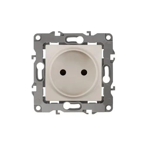 Розетка 2P, 16A-250В, б.л., Эра12, слоновая кость, 12-2005-02 б0018982