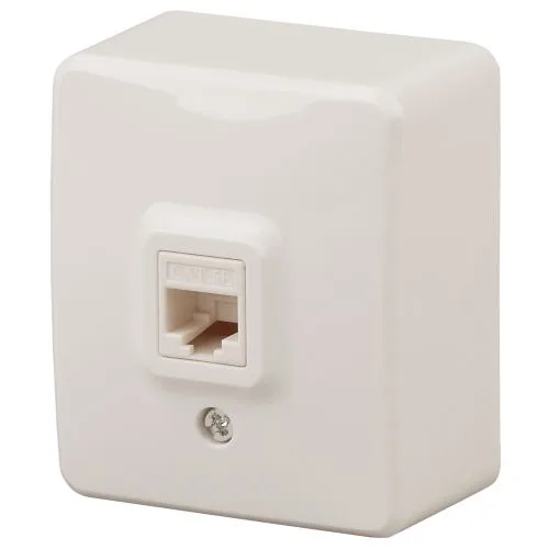Розетка информационная RJ45, ОУ, Эра Эксперт, сл.кость, 11-3203-02 Б0020731