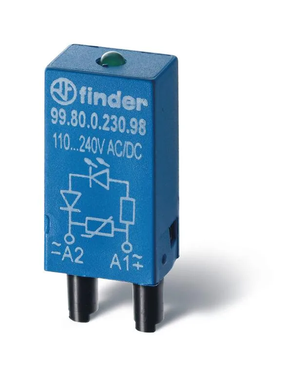 Модуль индикации, красный LED, 110...240В AC/DC FINDER 9980023050