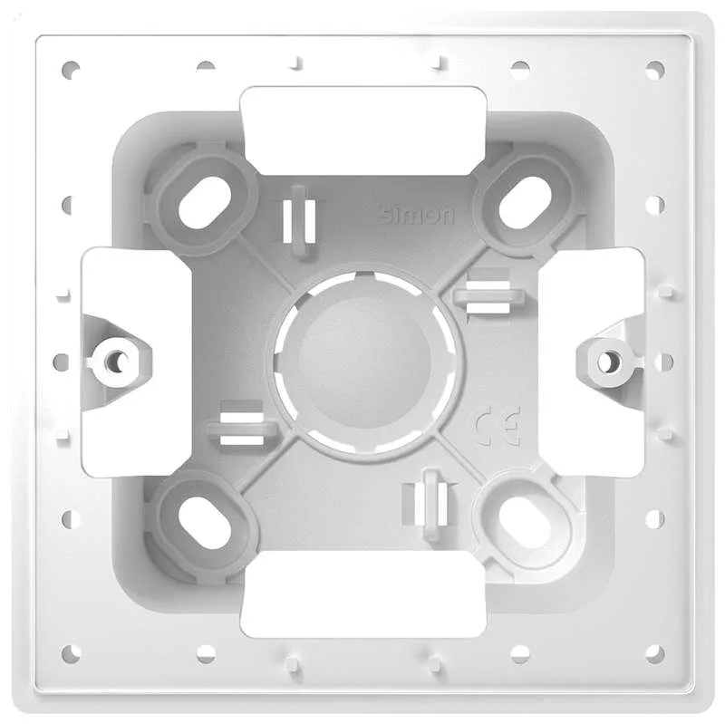 Коробка монтажная для накладного монтажа 1 модуль, белый SIMON 2400751-030