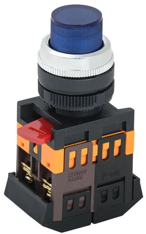 Кнопка ABLFP-22 синяя неон 1з+1р IEK BBT20-ABLFP-K07