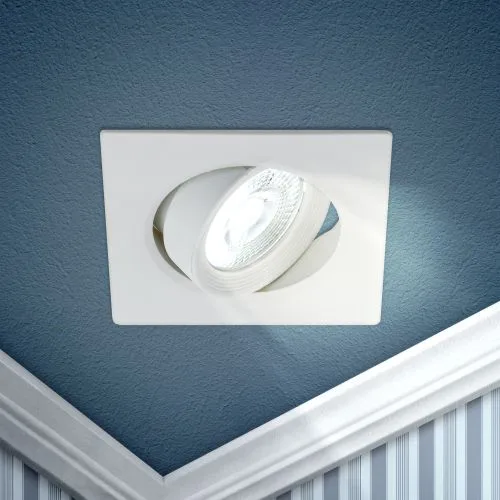 Светильник светодиодный квадратный поворотн. LED SMD 5W 4000K, белый KL LED 21A-5 4K WH ЭРА Б0037035
