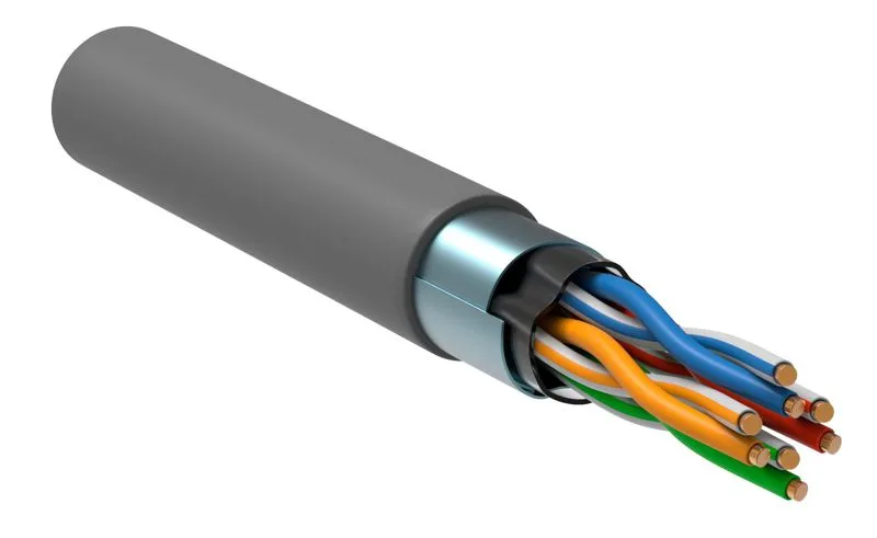 Витая пара F/UTP кат.5E 4 пары PVC 305м серый GENERICA