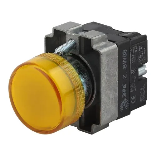Индикатор LAY5-BU65 желтого цвета d22мм ЭРА Б0045622