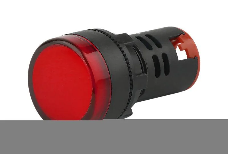 Лампа AD22DS(LED)матрица d22мм красный 12В AC/DC ЭРА Б0045603