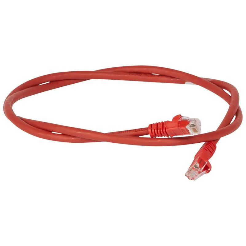 Патч-корд категория 6 U/UTP красный LSZH (1м) LEGRAND 051862