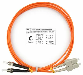 Оптический патч-корд Cabeus FOP-62-SC-ST-1,5m