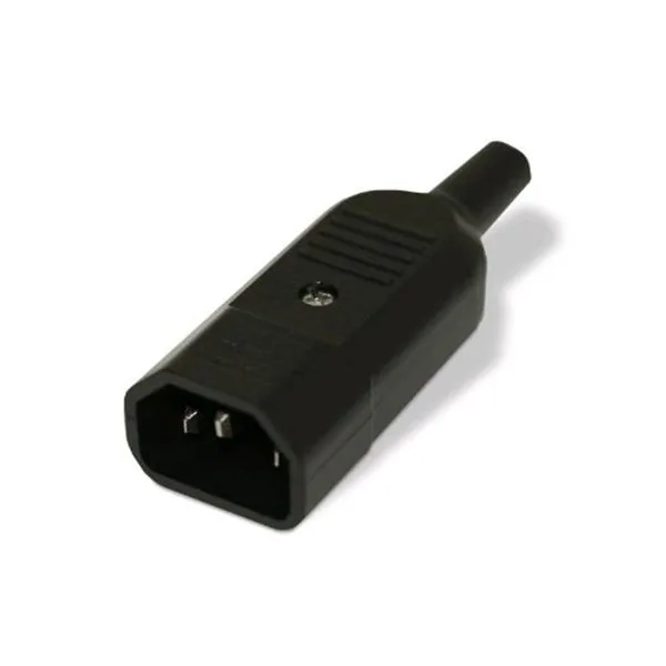 Разъем IEC 60320 C14 220В 10A на кабель Hyperline CON-IEC320C14