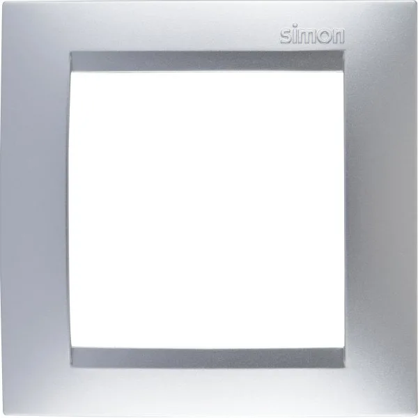 15 Рамка на 1 пост, алюминий SIMON 1500610-033