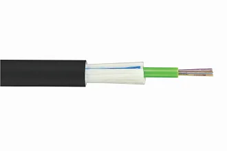 Кабель волоконно-оптический Eurolan U01 UNI Tube, 2хОВ, OM3 50/125, LSZH (нг(A)-HFLTx), Ø 9мм, универсальный, бронированный, цвет: чёрный 39U-30-02-04BL