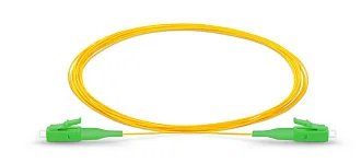 Предоконцованные волокна (pigtail) Eurolan, LC/APC, OS2, 3м, зелёный хвостовик, цвет: жёлтый 42B-S2-LC-03-A