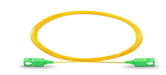 Предоконцованные волокна (pigtail) Eurolan, SC/APC, OS2 9/125, 3м, зелёный хвостовик, цвет: жёлтый 42B-S2-SC-03-A