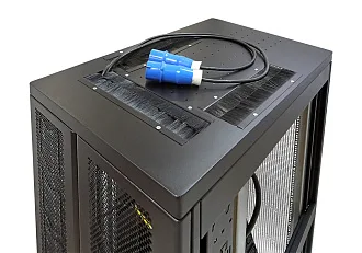 Блок силовых розеток Eurolan, вертикальный, неуправляемый, IEC 60320 С13, IEC 60320 С19 х 24, Shuko х 4, вход IEC 320 309 3P+N+PE, шнур 3 м, 37U, 1645х56х44 мм (ВхШхГ), 32А, чёрный