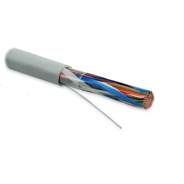 Многопарная витая пара 50 пар Кат.3 Hyperline UUTP50-C3-S26-IN-PVC-GY