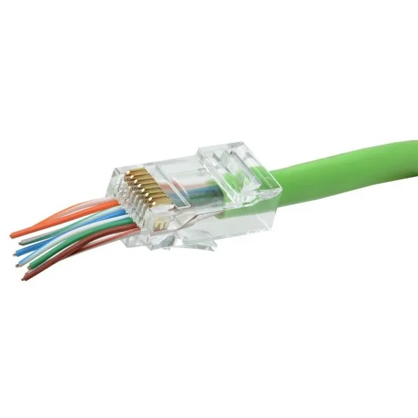 Разъем RJ-45 (8P8C) Hyperline PLEZ-8P8C-U-C6-100